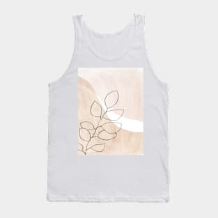 Neutral botanical art Tank Top